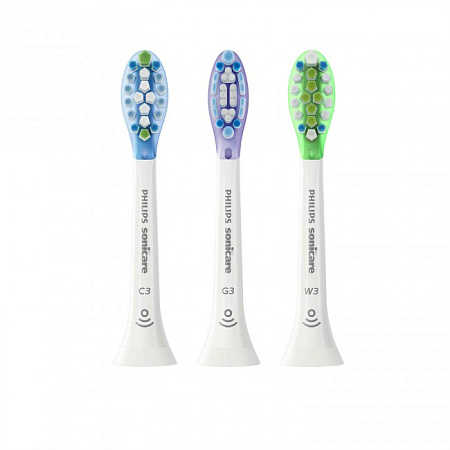 Philips Premium HX9073/07 - набор стандартных насадок для электрической зубной щетки (3 шт.) 